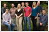 Photo editing example [Remove from group]: This is university group photograph in which one person who is not part of the team and needs to be removed.