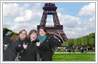 Example of Paris photo background