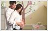 Pregnant couple photo background editing