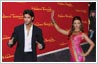 Hrithik Roshan's statue at Tussauds: This is a photo manipulation job in which an imagined situation has been created by merging three photos.