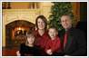 Add Christmas theme to regular family photo