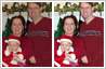 Edit and retouch photos for Christmas holiday card