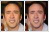 Colour correction on Nicolas Cage photograph