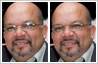 Reduce glare from glasses