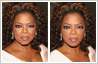 Photo retouching to make Oprah Winfrey look younger.