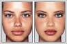 Photo retouching used for makeover of Brazilian supermodel Adriana Lima's no make-up look