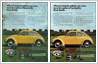 Retouching and restoration of moth-eaten page of old automotive Volkswagen brochure