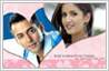 Valentine's Day card featuring Indian film actors Salman Khan and Katrina Kaif