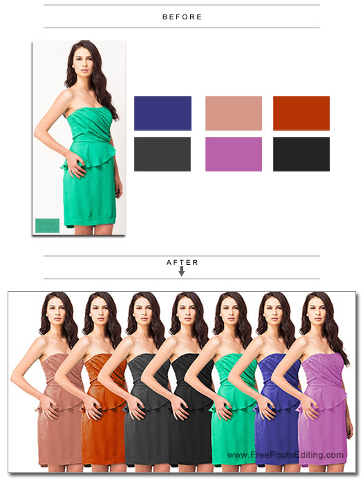 Professional photo editing service for ecommerce