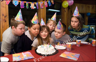 Children's birthday party photo