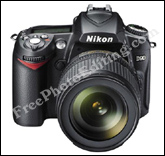 Before photo editing: Nikon D90 camera, frontal view
