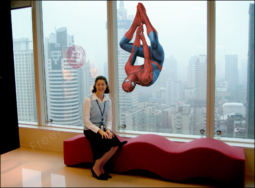 This is a photo manipulation example of adding a fictional character to a photograph, transforming an ordinary picture into a momentous one.