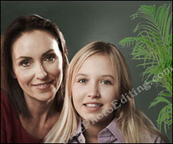 Father / husband removed from family photograph
