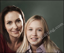 Father / husband removed from family photograph