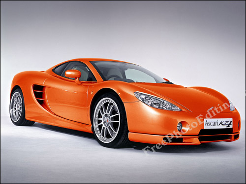Ascari race car - orange colour