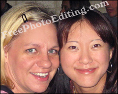 Photo retouching: Shiny spots have been removed from the face of the subject. Digital face powder has been appled.