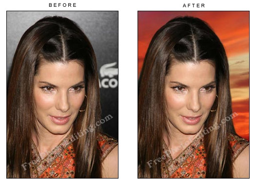 Change background celebrity photo editing services