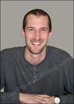 Background removed in photo