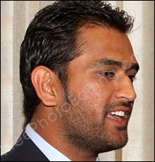 This is a photo of Indian cricketer MS Dhoni who got married on July 5, 2010. There are no wedding photos available on the Internet, even hours after the wedding. This photo needs to be merged with his girlfriend, Sakshi Rawat's pic to form a wedding photo.