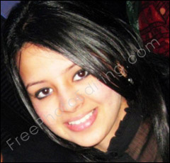 Lucky girl Sakshi Rawat. New bride of cricketer M.S. Dhoni. Wedded on July 5, 2010. Photo to be merged with Dhoni's pic.