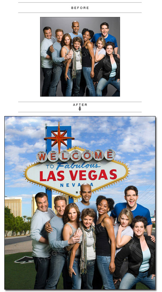 Las Vegas photo background changer online