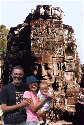 This is a photo editing example of background change. The original photo can be seen above.