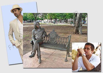 Photo editing requirement to merge the photos of Brad Pitt and John Lennon