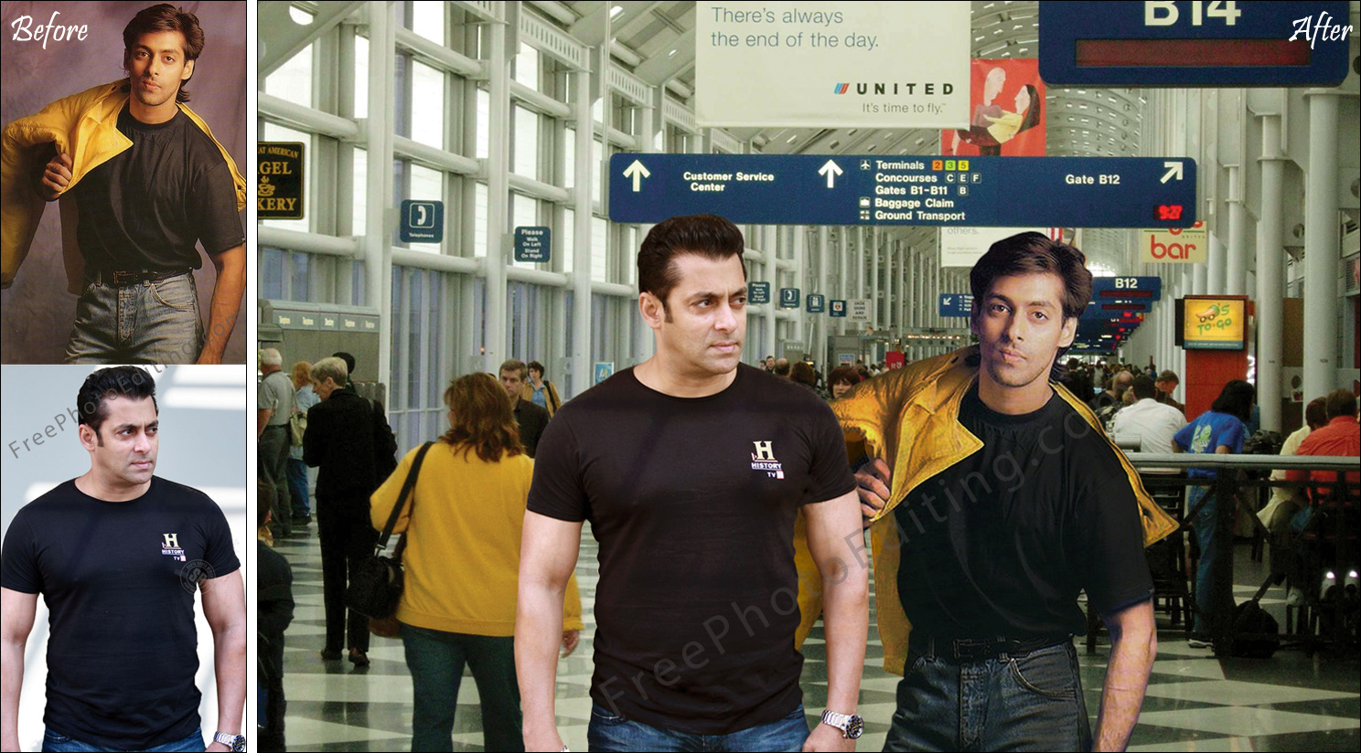 Salman khan at Chicago airport