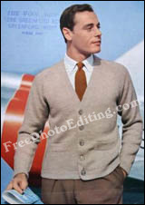 Male fashion catalog from the 1950s