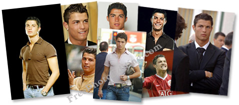 Football superstar Cristiano Ronaldo's photographs