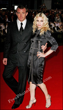 Madonna and Guy Ritchie together at an event in happier times.
