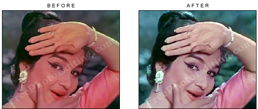 Asha Parekh's 1963 photograph colour corrected