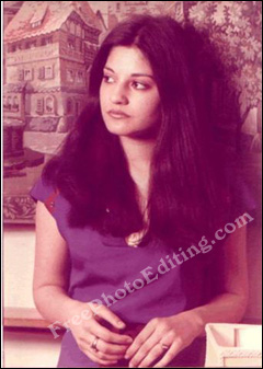 1980-1981 photo of Karachi-born pop singer Nazia Hassan. She sang the hit 'Aap Jaisa Koi' for Feroze Khan's movie Qurbani in 1980. Immediately after that, the 'Disco Deewane' album produced by Biddu went on register worldwide success.