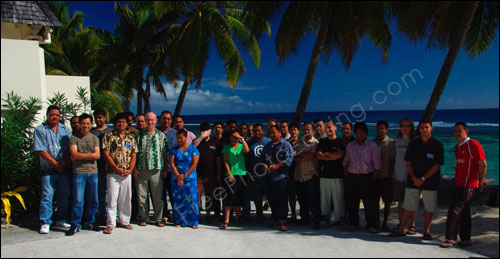 Photo editing required to correct under-exposed group photograph