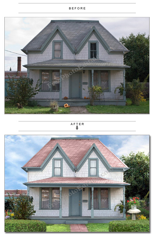 Real estate retouching