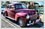 Photo editing example: Couple standing in garden placed alongside a Dodge classic car in another photograph