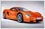 Photo editing example: Photo of Ascari race car (originally orange paint work) edited to change colour to pink and golden-brown options