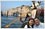 Change background of photo to create new honeymoon photo featuring a Gondola in Italy.
