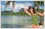 A plain wall background has been changed to a lovely beach background. Photo editing example of background change. 