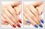 Change finger nail colour with photo editing. Red nail enamel changed to blue!