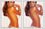 Photo retouching carried out to partially conceal buttock exposure caused by Victoria's Secret lingerie.