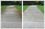 Restoration of concrete driveway by removing tough rust stains with the help of photo retouching.