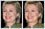Hillary Clinton's yellow teeth have been whitened with the use of photo editing