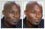 Facial features and facial expression altered with photo retouching.