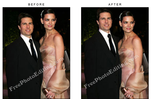 Height increase photo editing services example