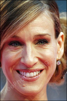Photo editing required: Forty-five year old, award winning Hollywood actress Sarah Jessica Parker, needs a digital cosmetic procedure to have better skin and look younger