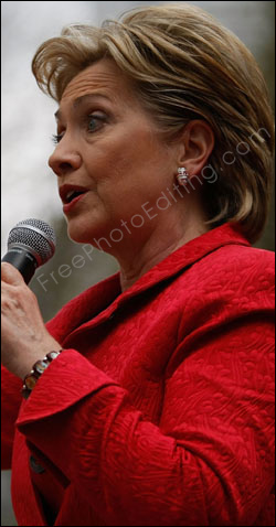 Photo retouching is required to make Hillary Clinton look younger