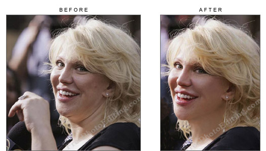 Retouch skin in photo for social networking sites