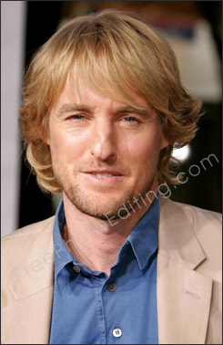 Photo editing for nose correction: This is a close-up picture of Hollywood actor Owen Wilson. His broken nose is very clearly visible, which needs to be fixed with photo editing. The corrected photo can be seen on right.