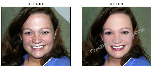 Makeover of regular mom into young, glamourous looking woman